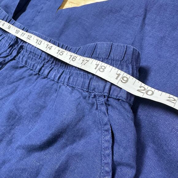 Tommy Bahama NWT Two Palms High Rise 100% Linen Easy Pants Island Navy Size XL - Picture 7 of 9